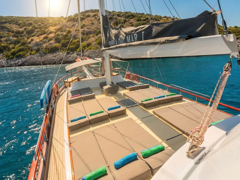 Perla Del Mar 1 gulet dış mekan ön güverte