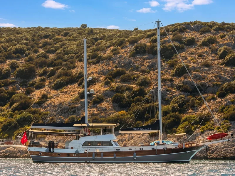 Perla Del Mar 1 gulet sancak taraftan dış görüntü