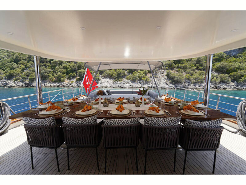 Queen of Makri outdoor aft deck