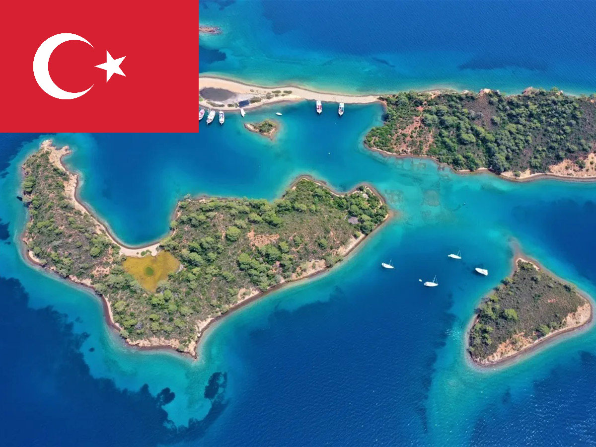 Göcek Koyları Haritası Mavi Yolculuk Rotası