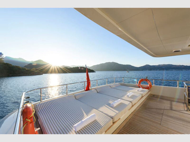 Tanway Trawler Yat Dış Mekan Üst Güverte (Flybridge) Güneşlenme Minderleri