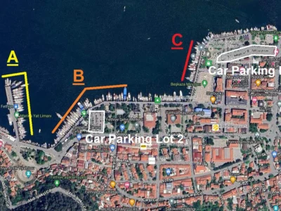 Fethiye liman yat limanı bilgileri uydu görüntüsü