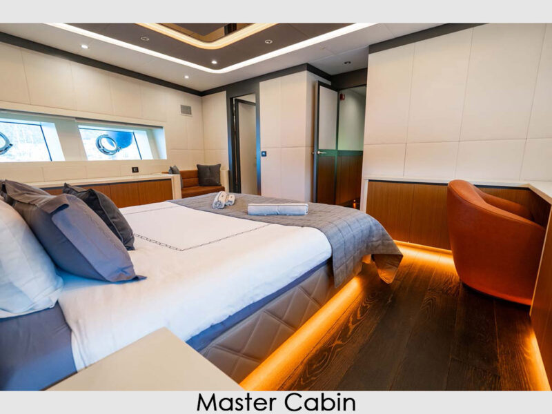 MS North Wind yat iç mekan master kabin