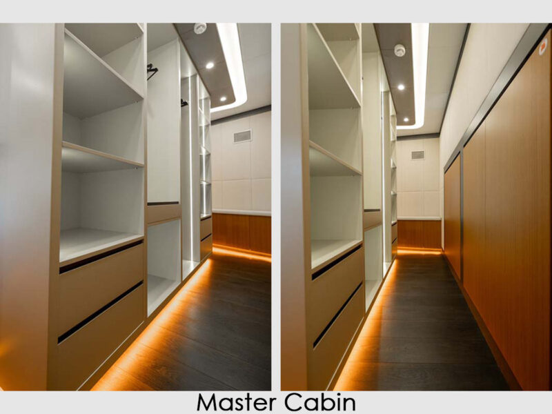 MS North Wind iç mekan master kabin gardırop