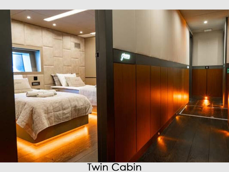 MS North Wind iç mekan twin kabine giriş