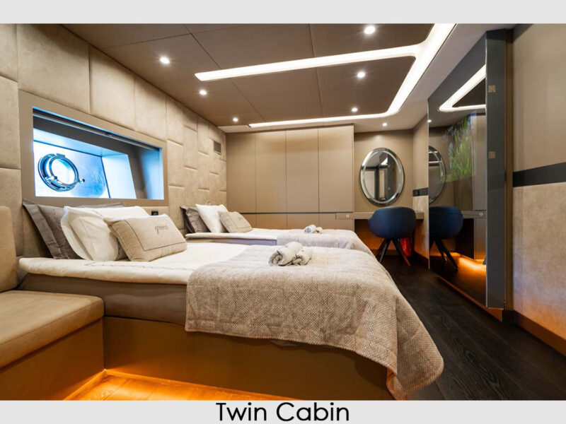 MS North Wind iç mekan twin kabin