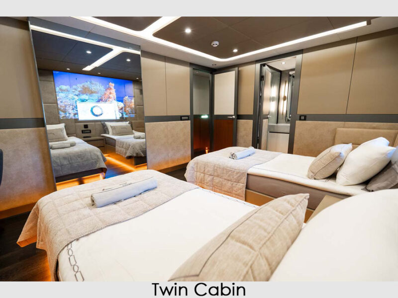 MS North Wind iç mekan twin kabin