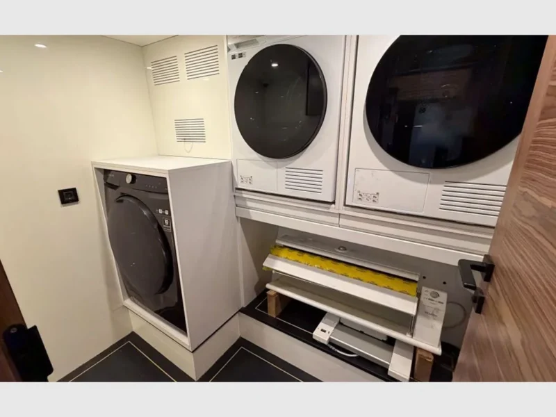 Oguz Khan gulet tekne çamaşır, kurulama ve ütüleme makineleri