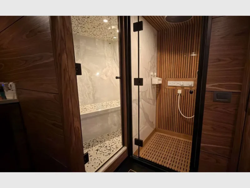 Oguz Khan gulet tekne iç mekan master, banyo duş kabini ve hamam bölümü