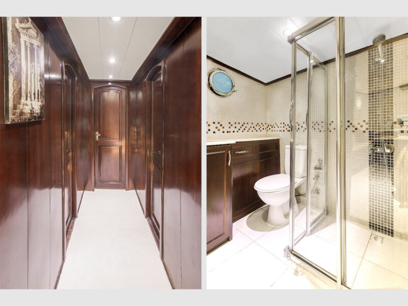 Gulet Hasay koridor ve banyo