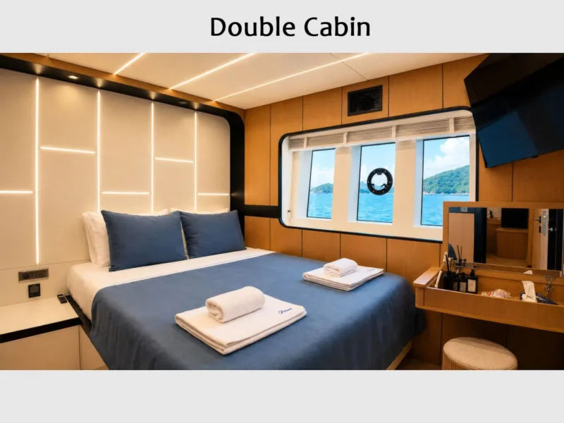 Beluga 1 trawler iç mekan double kabin