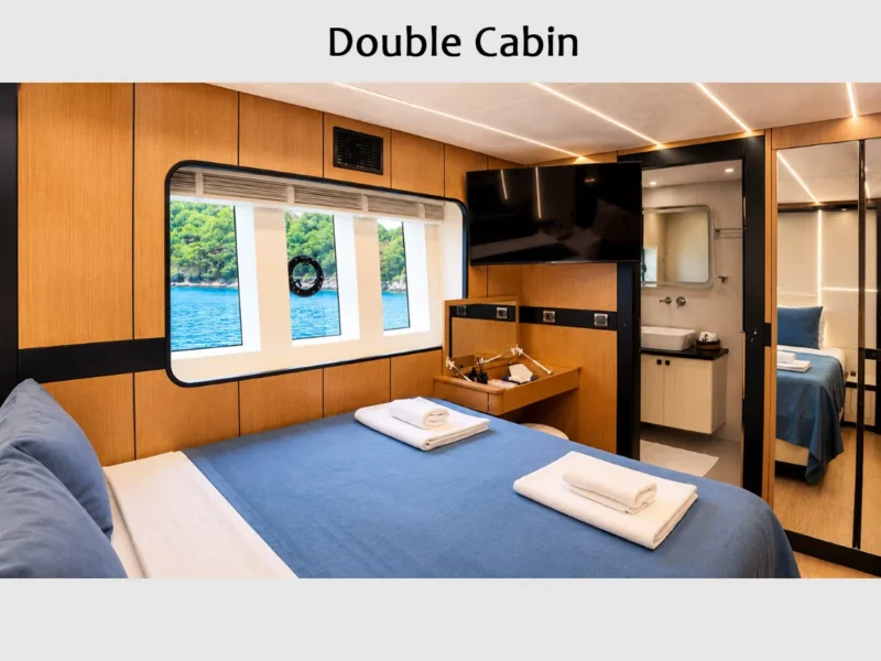 Beluga 1 trawler iç mekan double kabin