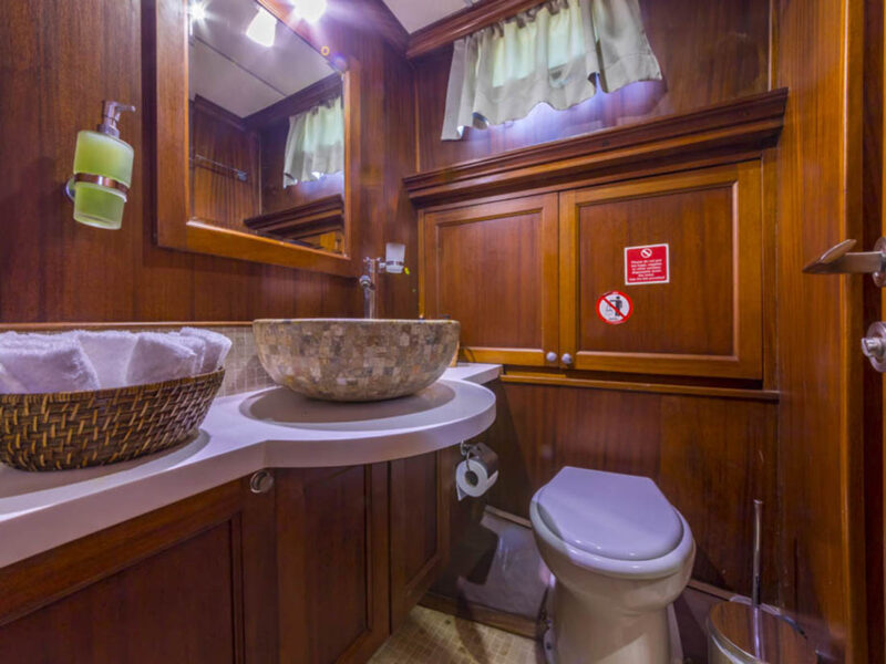 Dea Del Mare gulet iç mekan twin kabin banyo