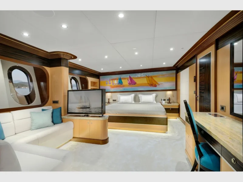 Meira motorsailer yat, iç mekan VIP kabin 1