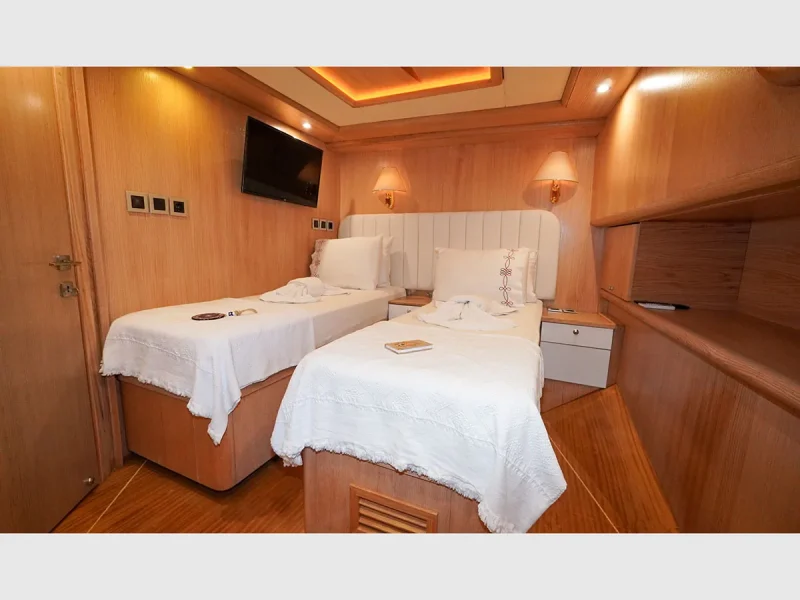 Perla Del Mar gulet iç mekan twin kabin 3